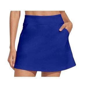 NWT! Ben Hogan Ventilated 16” Blue Tummy Control Golf Skort Pickleball Tennis M